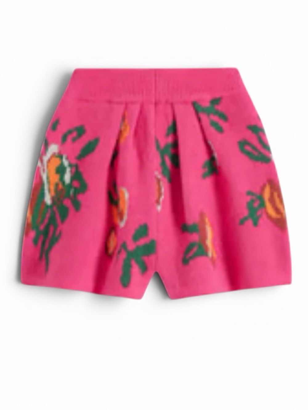 Cider Floral Print Pull on Sweater Shorts(Size Small)
